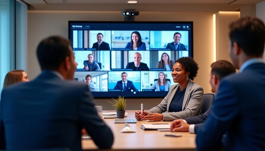 リモート環境での活発なチームディスカッションの様子